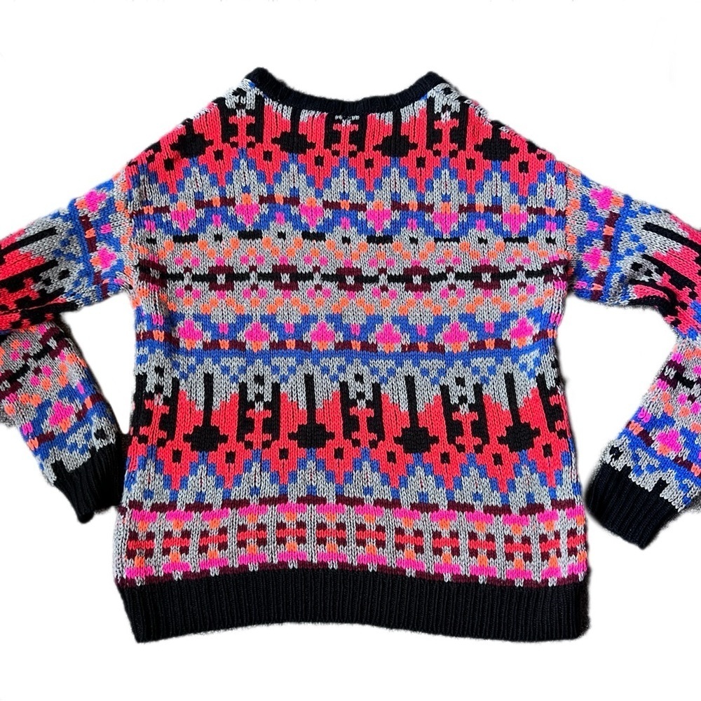 Allison Joy Chunky Knit Multi Color Sweater Small - Picture 3 of 9